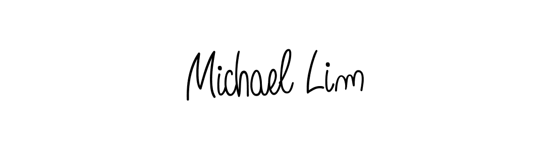 Use a signature maker to create a handwritten signature online. With this signature software, you can design (Angelique-Rose-font-FFP) your own signature for name Michael Lim. Michael Lim signature style 5 images and pictures png