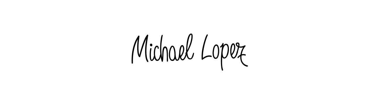 How to make Michael Lopez name signature. Use Angelique-Rose-font-FFP style for creating short signs online. This is the latest handwritten sign. Michael Lopez signature style 5 images and pictures png