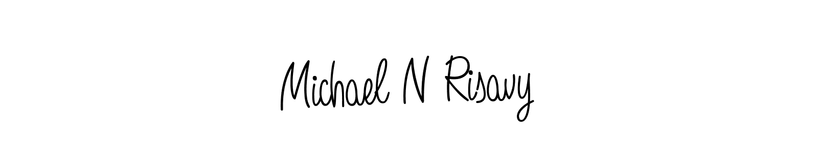 Design your own signature with our free online signature maker. With this signature software, you can create a handwritten (Angelique-Rose-font-FFP) signature for name Michael N Risavy. Michael N Risavy signature style 5 images and pictures png