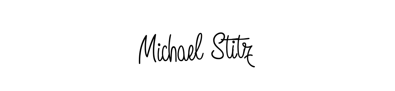 Make a beautiful signature design for name Michael Stitz. With this signature (Angelique-Rose-font-FFP) style, you can create a handwritten signature for free. Michael Stitz signature style 5 images and pictures png