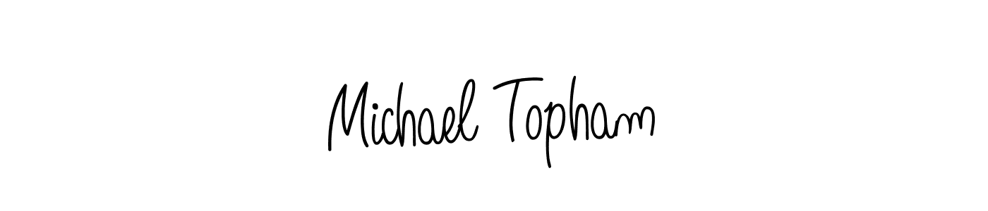 How to Draw Michael Topham signature style? Angelique-Rose-font-FFP is a latest design signature styles for name Michael Topham. Michael Topham signature style 5 images and pictures png