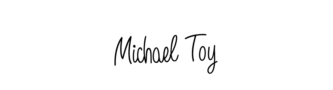 The best way (Angelique-Rose-font-FFP) to make a short signature is to pick only two or three words in your name. The name Michael Toy include a total of six letters. For converting this name. Michael Toy signature style 5 images and pictures png