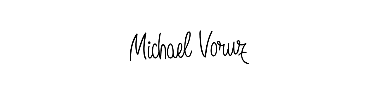 Create a beautiful signature design for name Michael Voruz. With this signature (Angelique-Rose-font-FFP) fonts, you can make a handwritten signature for free. Michael Voruz signature style 5 images and pictures png