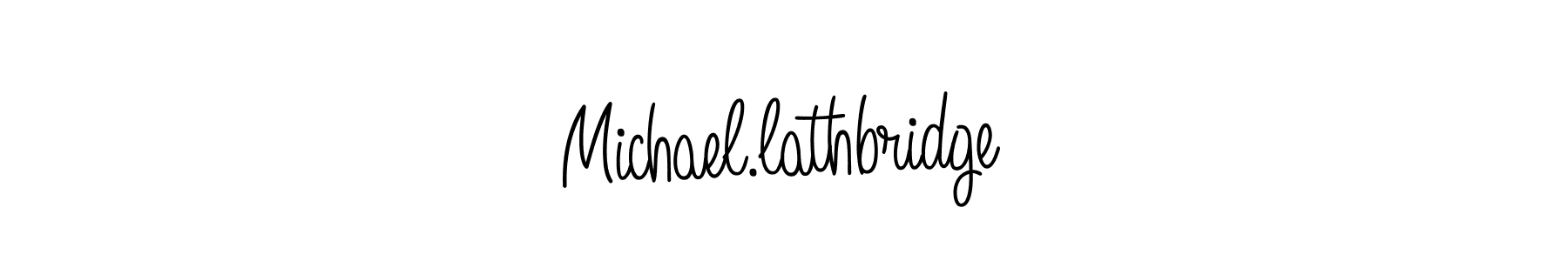 The best way (Angelique-Rose-font-FFP) to make a short signature is to pick only two or three words in your name. The name Michael.lathbridge include a total of six letters. For converting this name. Michael.lathbridge signature style 5 images and pictures png