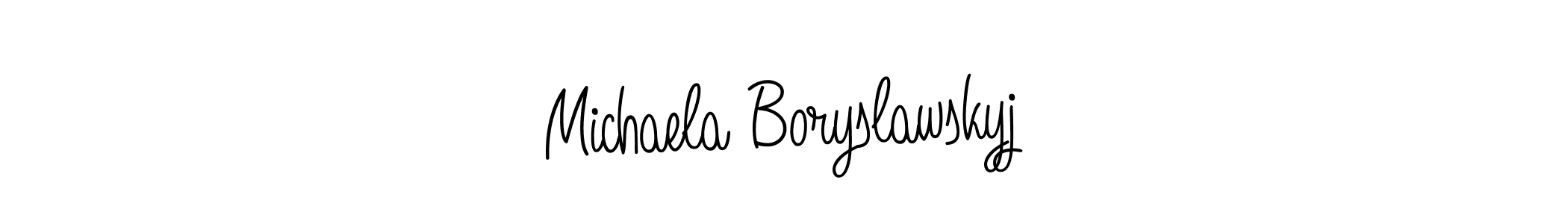 Best and Professional Signature Style for Michaela Boryslawskyj. Angelique-Rose-font-FFP Best Signature Style Collection. Michaela Boryslawskyj signature style 5 images and pictures png