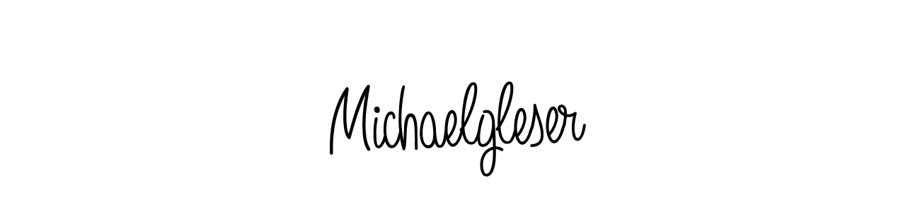 Create a beautiful signature design for name Michaelgleser. With this signature (Angelique-Rose-font-FFP) fonts, you can make a handwritten signature for free. Michaelgleser signature style 5 images and pictures png