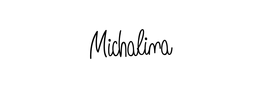 The best way (Angelique-Rose-font-FFP) to make a short signature is to pick only two or three words in your name. The name Michalina include a total of six letters. For converting this name. Michalina signature style 5 images and pictures png