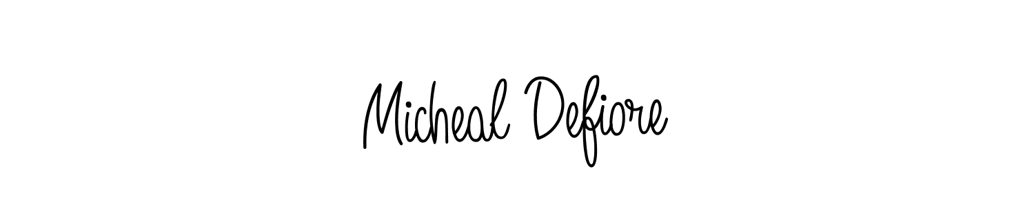 Make a beautiful signature design for name Micheal Defiore. Use this online signature maker to create a handwritten signature for free. Micheal Defiore signature style 5 images and pictures png