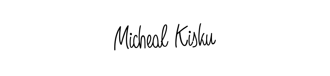 How to Draw Micheal Kisku signature style? Angelique-Rose-font-FFP is a latest design signature styles for name Micheal Kisku. Micheal Kisku signature style 5 images and pictures png