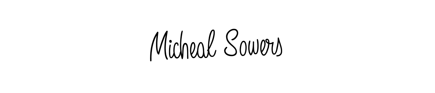 Once you've used our free online signature maker to create your best signature Angelique-Rose-font-FFP style, it's time to enjoy all of the benefits that Micheal Sowers name signing documents. Micheal Sowers signature style 5 images and pictures png