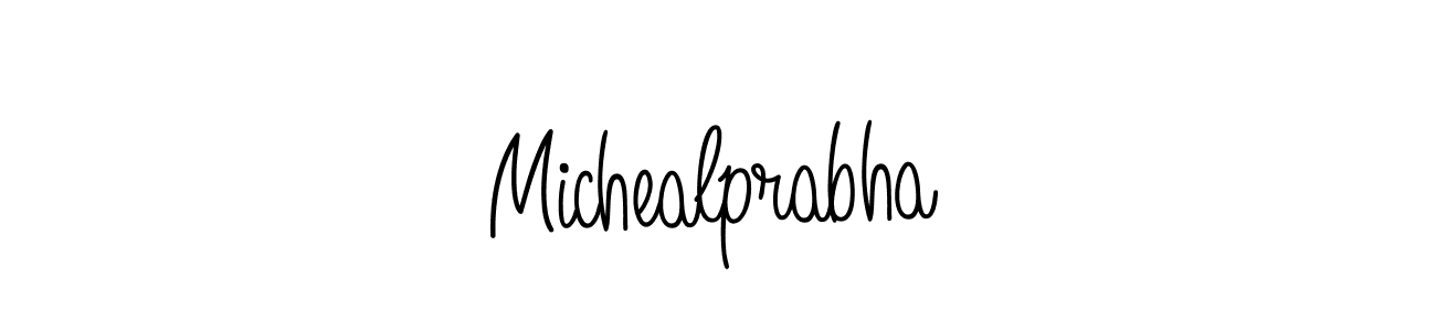 How to Draw Michealprabha signature style? Angelique-Rose-font-FFP is a latest design signature styles for name Michealprabha. Michealprabha signature style 5 images and pictures png