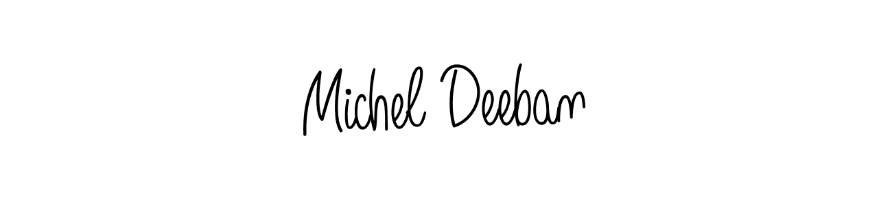 Check out images of Autograph of Michel Deeban name. Actor Michel Deeban Signature Style. Angelique-Rose-font-FFP is a professional sign style online. Michel Deeban signature style 5 images and pictures png