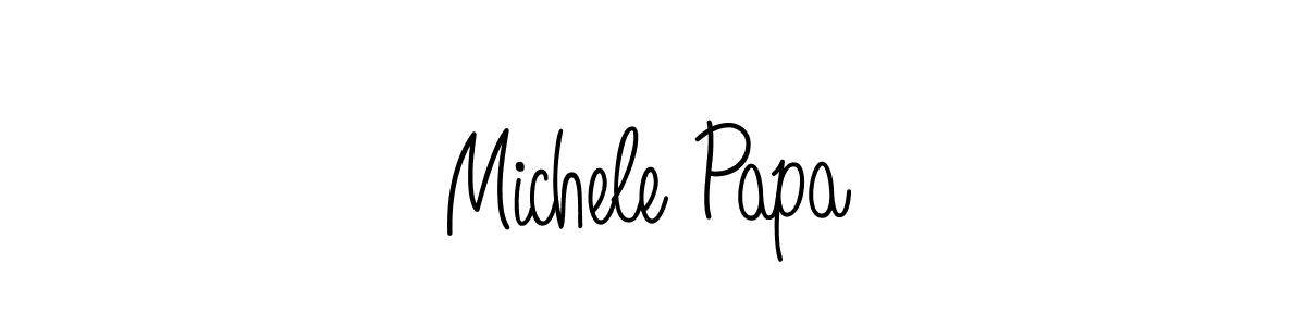 Also You can easily find your signature by using the search form. We will create Michele Papa name handwritten signature images for you free of cost using Angelique-Rose-font-FFP sign style. Michele Papa signature style 5 images and pictures png