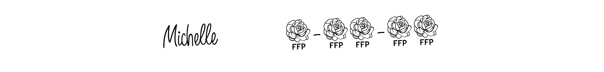 Angelique-Rose-font-FFP is a professional signature style that is perfect for those who want to add a touch of class to their signature. It is also a great choice for those who want to make their signature more unique. Get Michelle          6-11-24 name to fancy signature for free. Michelle          6-11-24 signature style 5 images and pictures png