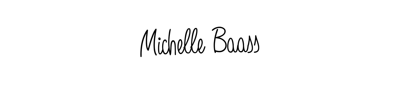 Design your own signature with our free online signature maker. With this signature software, you can create a handwritten (Angelique-Rose-font-FFP) signature for name Michelle Baass. Michelle Baass signature style 5 images and pictures png