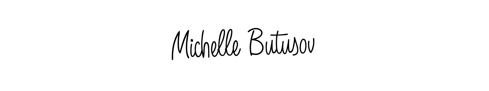 How to make Michelle Butusov signature? Angelique-Rose-font-FFP is a professional autograph style. Create handwritten signature for Michelle Butusov name. Michelle Butusov signature style 5 images and pictures png