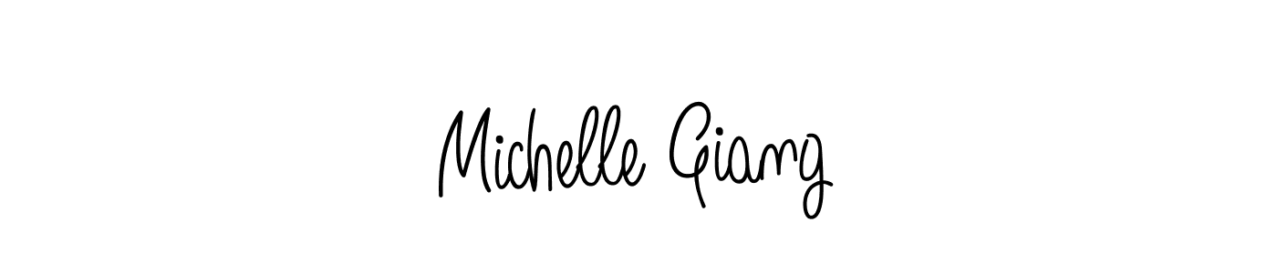Make a beautiful signature design for name Michelle Giang. With this signature (Angelique-Rose-font-FFP) style, you can create a handwritten signature for free. Michelle Giang signature style 5 images and pictures png