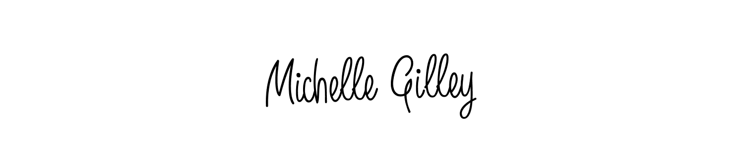 Michelle Gilley stylish signature style. Best Handwritten Sign (Angelique-Rose-font-FFP) for my name. Handwritten Signature Collection Ideas for my name Michelle Gilley. Michelle Gilley signature style 5 images and pictures png