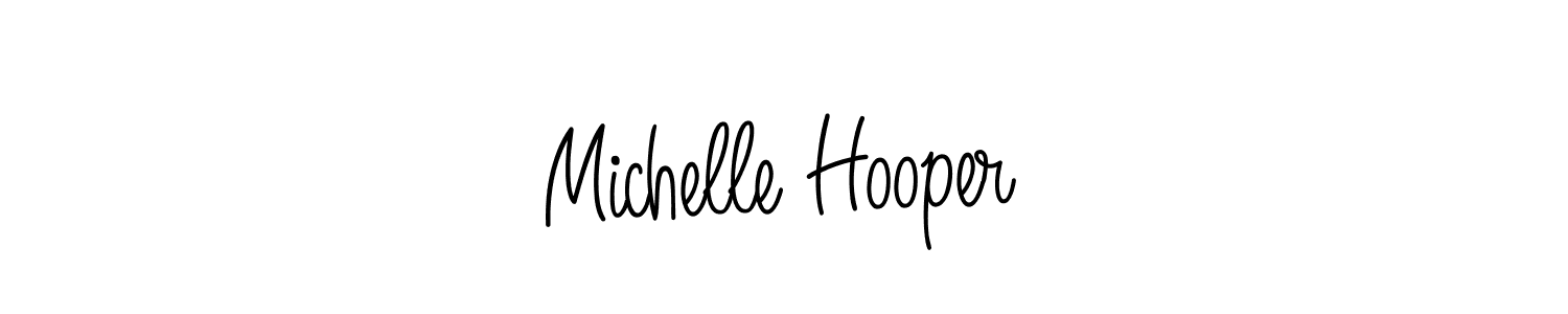 Use a signature maker to create a handwritten signature online. With this signature software, you can design (Angelique-Rose-font-FFP) your own signature for name Michelle Hooper. Michelle Hooper signature style 5 images and pictures png