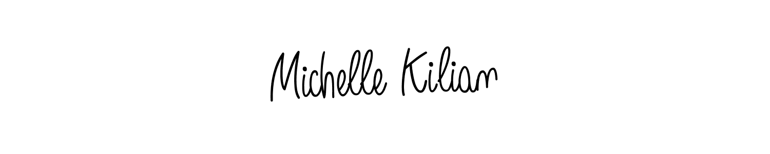 Michelle Kilian stylish signature style. Best Handwritten Sign (Angelique-Rose-font-FFP) for my name. Handwritten Signature Collection Ideas for my name Michelle Kilian. Michelle Kilian signature style 5 images and pictures png