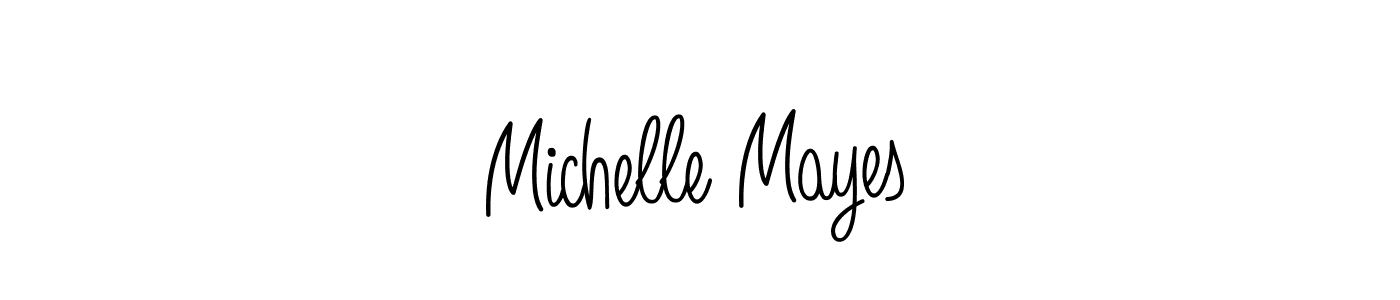 How to make Michelle Mayes signature? Angelique-Rose-font-FFP is a professional autograph style. Create handwritten signature for Michelle Mayes name. Michelle Mayes signature style 5 images and pictures png