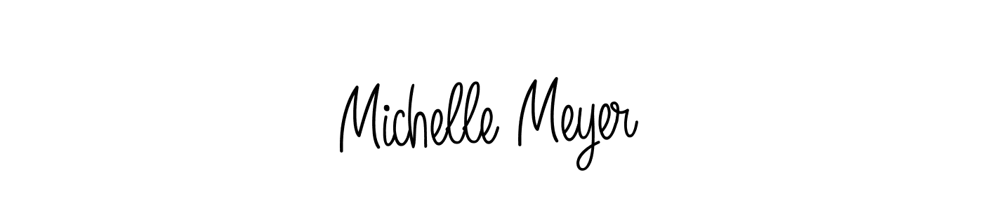 How to make Michelle Meyer name signature. Use Angelique-Rose-font-FFP style for creating short signs online. This is the latest handwritten sign. Michelle Meyer signature style 5 images and pictures png