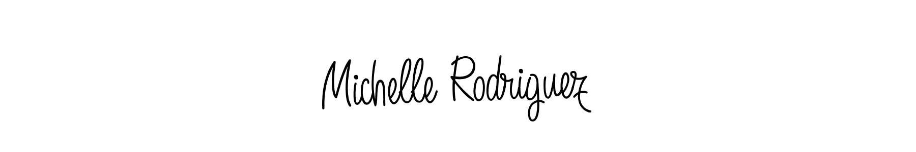 Make a beautiful signature design for name Michelle Rodriguez. With this signature (Angelique-Rose-font-FFP) style, you can create a handwritten signature for free. Michelle Rodriguez signature style 5 images and pictures png