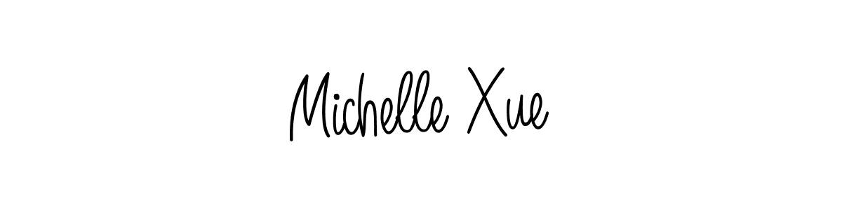 Michelle Xue stylish signature style. Best Handwritten Sign (Angelique-Rose-font-FFP) for my name. Handwritten Signature Collection Ideas for my name Michelle Xue. Michelle Xue signature style 5 images and pictures png