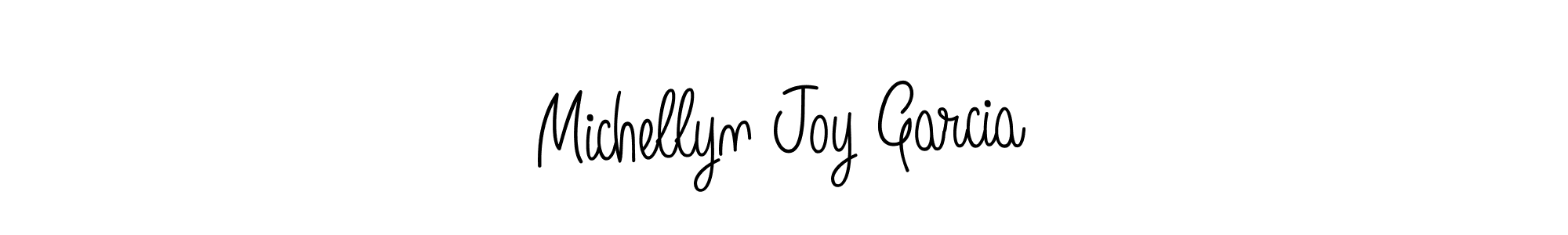 How to make Michellyn Joy Garcia name signature. Use Angelique-Rose-font-FFP style for creating short signs online. This is the latest handwritten sign. Michellyn Joy Garcia signature style 5 images and pictures png