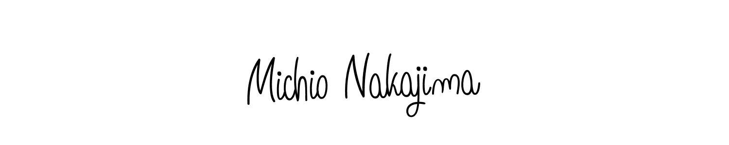 Create a beautiful signature design for name Michio Nakajima. With this signature (Angelique-Rose-font-FFP) fonts, you can make a handwritten signature for free. Michio Nakajima signature style 5 images and pictures png