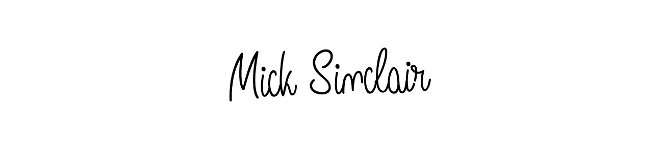 Make a beautiful signature design for name Mick Sinclair. With this signature (Angelique-Rose-font-FFP) style, you can create a handwritten signature for free. Mick Sinclair signature style 5 images and pictures png