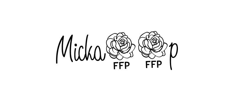Make a beautiful signature design for name Micka05p. With this signature (Angelique-Rose-font-FFP) style, you can create a handwritten signature for free. Micka05p signature style 5 images and pictures png