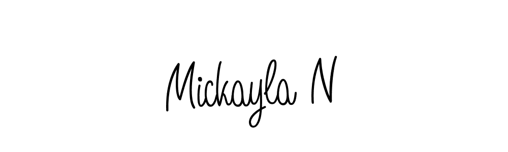 Make a short Mickayla N signature style. Manage your documents anywhere anytime using Angelique-Rose-font-FFP. Create and add eSignatures, submit forms, share and send files easily. Mickayla N signature style 5 images and pictures png