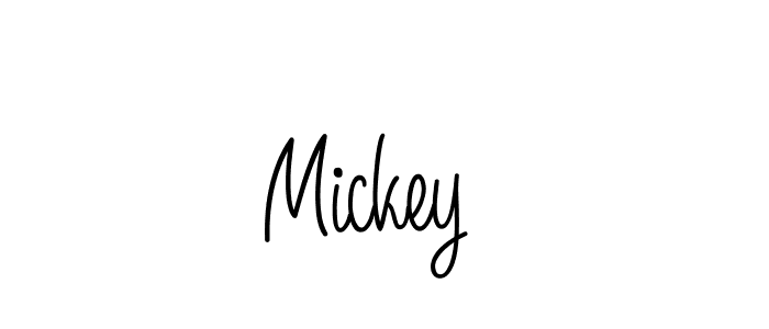 Create a beautiful signature design for name Mickey . With this signature (Angelique-Rose-font-FFP) fonts, you can make a handwritten signature for free. Mickey  signature style 5 images and pictures png