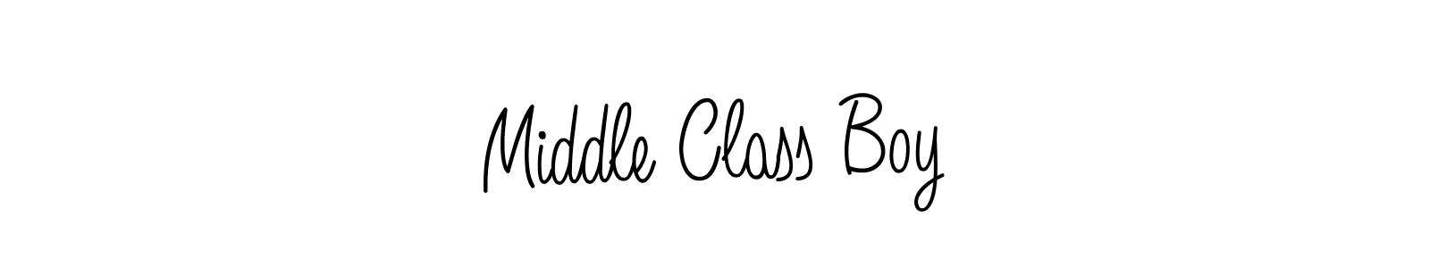 Design your own signature with our free online signature maker. With this signature software, you can create a handwritten (Angelique-Rose-font-FFP) signature for name Middle Class Boy. Middle Class Boy signature style 5 images and pictures png