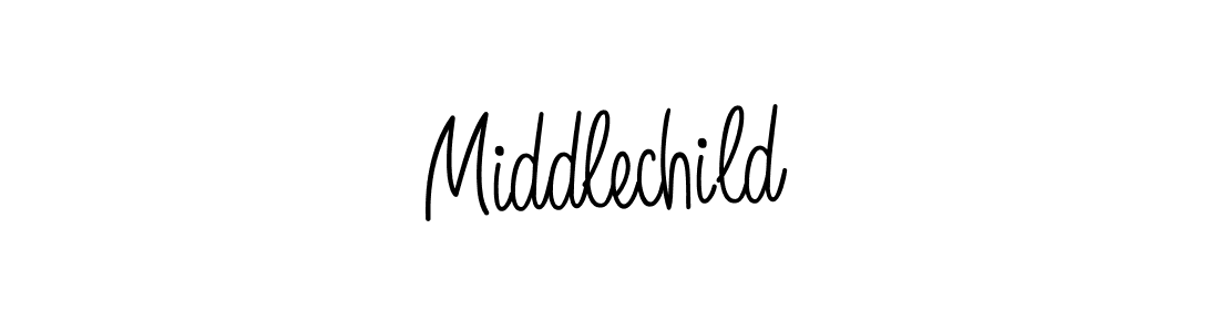 Middlechild stylish signature style. Best Handwritten Sign (Angelique-Rose-font-FFP) for my name. Handwritten Signature Collection Ideas for my name Middlechild. Middlechild signature style 5 images and pictures png