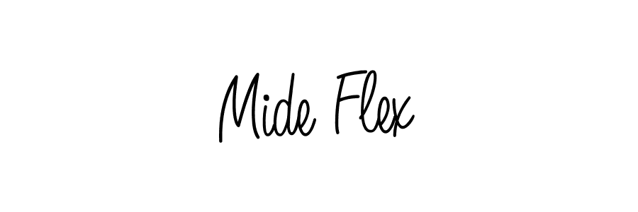 Create a beautiful signature design for name Mide Flex. With this signature (Angelique-Rose-font-FFP) fonts, you can make a handwritten signature for free. Mide Flex signature style 5 images and pictures png