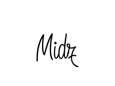 How to make Midz name signature. Use Angelique-Rose-font-FFP style for creating short signs online. This is the latest handwritten sign. Midz signature style 5 images and pictures png