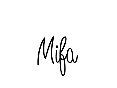 Design your own signature with our free online signature maker. With this signature software, you can create a handwritten (Angelique-Rose-font-FFP) signature for name Mifa. Mifa signature style 5 images and pictures png