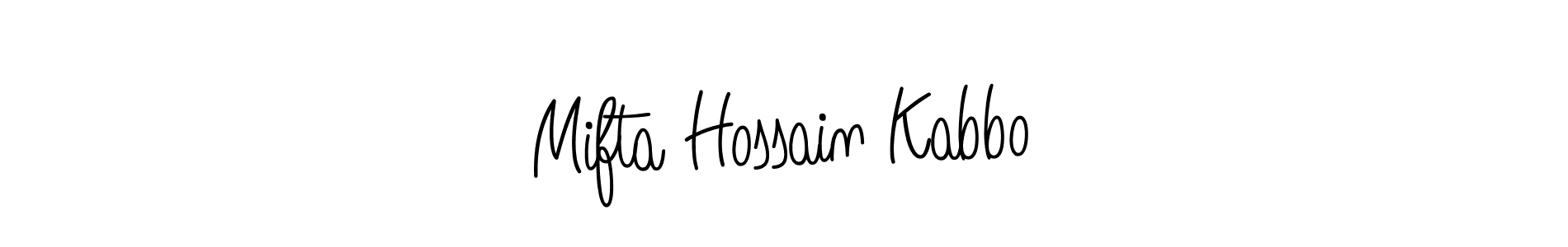 Design your own signature with our free online signature maker. With this signature software, you can create a handwritten (Angelique-Rose-font-FFP) signature for name Mifta Hossain Kabbo. Mifta Hossain Kabbo signature style 5 images and pictures png