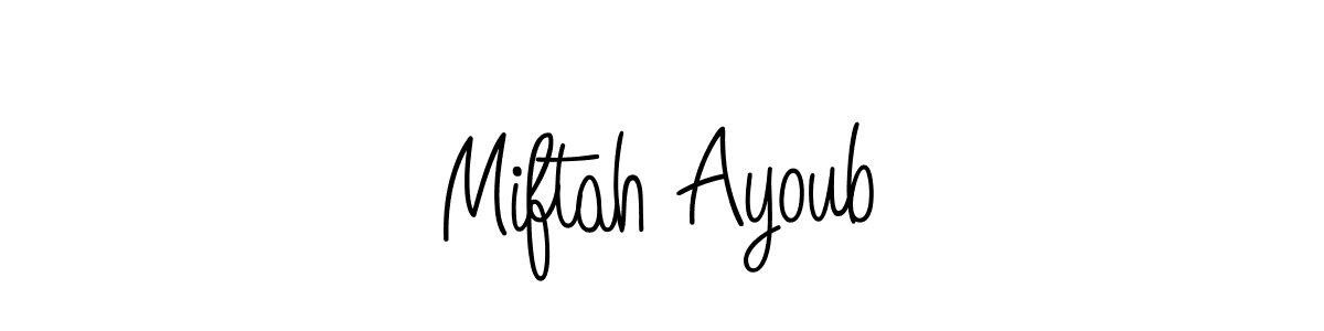 Make a beautiful signature design for name Miftah Ayoub. Use this online signature maker to create a handwritten signature for free. Miftah Ayoub signature style 5 images and pictures png