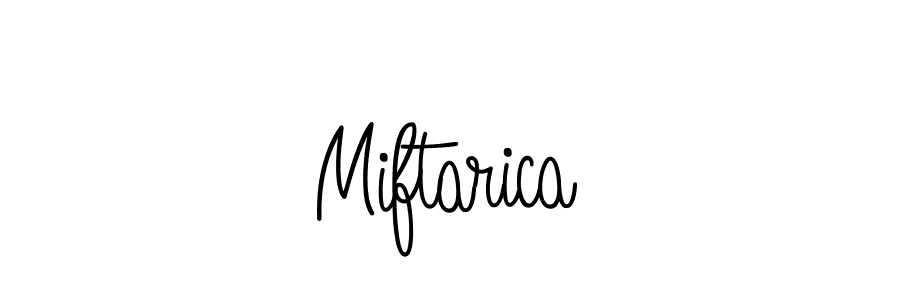 How to make Miftarica name signature. Use Angelique-Rose-font-FFP style for creating short signs online. This is the latest handwritten sign. Miftarica signature style 5 images and pictures png