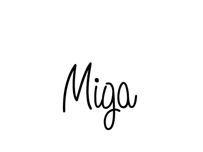 Make a beautiful signature design for name Miga. Use this online signature maker to create a handwritten signature for free. Miga signature style 5 images and pictures png