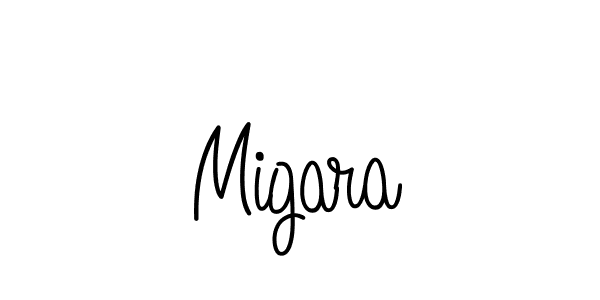 How to make Migara name signature. Use Angelique-Rose-font-FFP style for creating short signs online. This is the latest handwritten sign. Migara signature style 5 images and pictures png