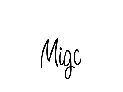 How to make Migc signature? Angelique-Rose-font-FFP is a professional autograph style. Create handwritten signature for Migc name. Migc signature style 5 images and pictures png