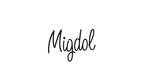 Also we have Migdol name is the best signature style. Create professional handwritten signature collection using Angelique-Rose-font-FFP autograph style. Migdol signature style 5 images and pictures png