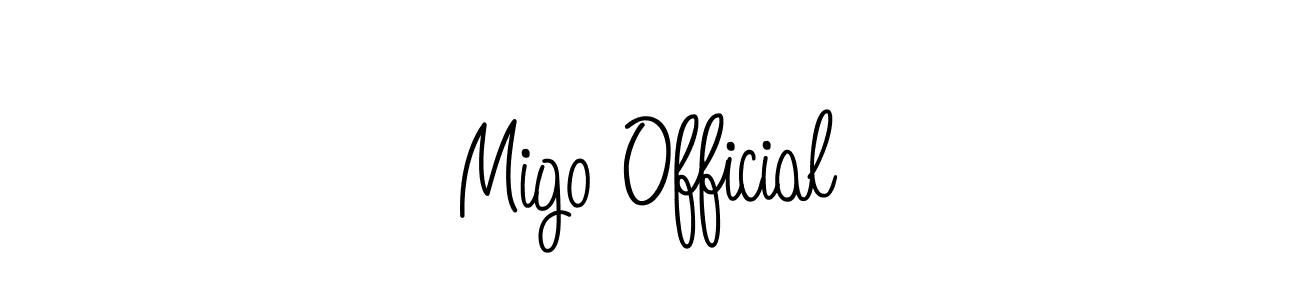 Make a short Migo Official signature style. Manage your documents anywhere anytime using Angelique-Rose-font-FFP. Create and add eSignatures, submit forms, share and send files easily. Migo Official signature style 5 images and pictures png