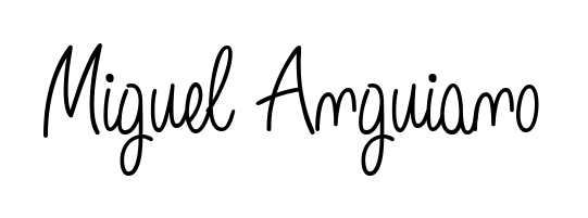 A stylish, flowing autograph style designed for name Miguel Anguiano using Angelique-Rose-font-FFP typography. Perfect for digital creative projects. Miguel Anguiano signature style 5 images and pictures png