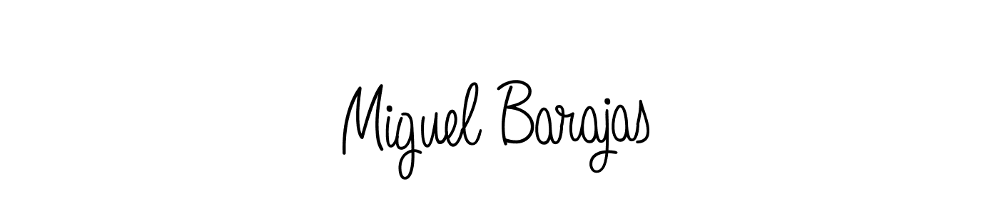 Miguel Barajas stylish signature style. Best Handwritten Sign (Angelique-Rose-font-FFP) for my name. Handwritten Signature Collection Ideas for my name Miguel Barajas. Miguel Barajas signature style 5 images and pictures png