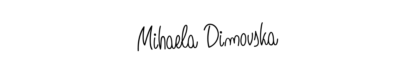 This is the best signature style for the Mihaela Dimovska name. Also you like these signature font (Angelique-Rose-font-FFP). Mix name signature. Mihaela Dimovska signature style 5 images and pictures png